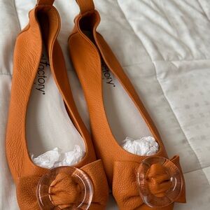 Orange Bow Flats by [Brand]
